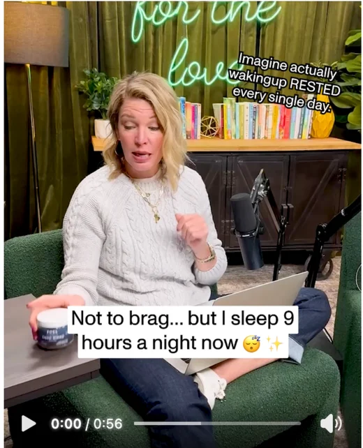 Sleep Gummies video ad still