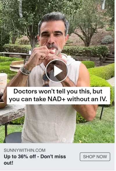 Longevity video ad still